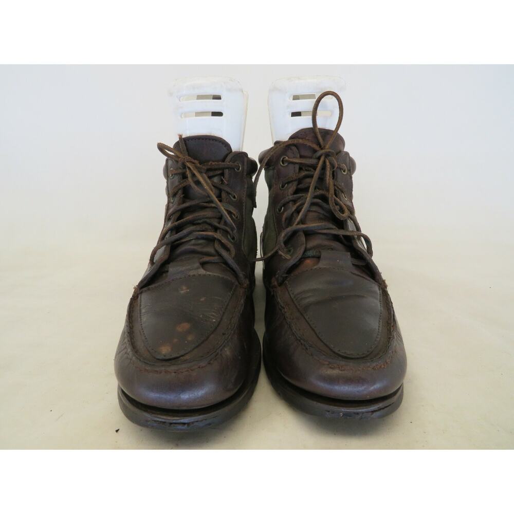 Timberland Womens Brown Leather Laces Moc Toe Casual Boots Bootie Size 9.5 M - Picture 5 of 10